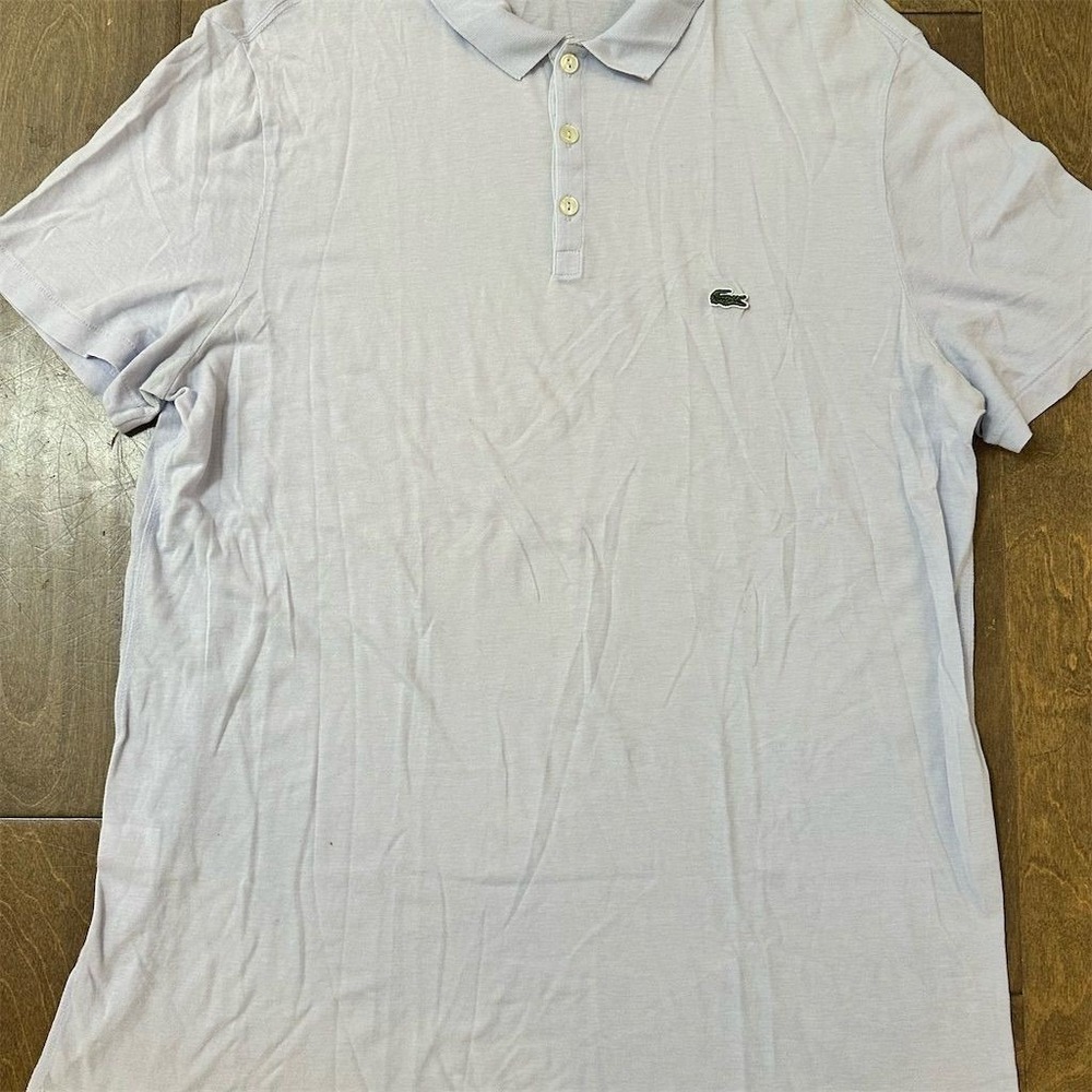 Lacoste Men's XL Blue‎ Henley T-Shirt Short Sleeve Casual